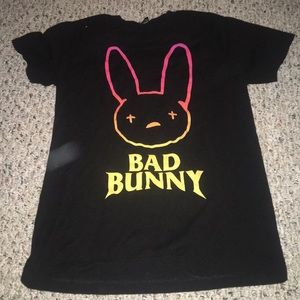 bad bunny logo t shirt